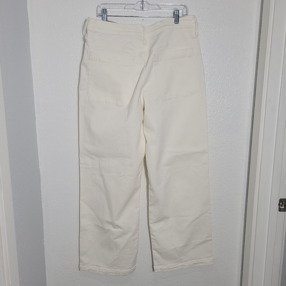 Madewell The Emmett Wide-Leg Full Length Jean: Patch Pocket Edition NWT Sz 32 - Picture 8 of 12